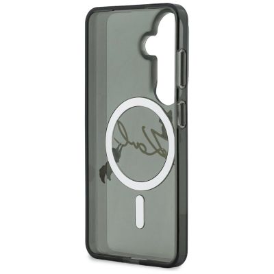 7. Karl Lagerfeld IML KC Script MagSafe Case for Samsung Galaxy S26 - Black