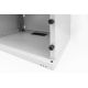 61. 19" 4U wall-mounted network cabinet, SOHO 241 x 540 x 400 mm, glass door, gray, unassembled, 60 kg