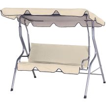 GARDEN AND BALCONY SWING 3-PERSON SAND