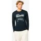 Men’s SUPER.NATURAL M SNOW TRAIL ESCAPE LS long-sleeve top, navy blue