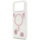 6. Guess Resin Flowers Glitter MagSafe Case for iPhone 17 Pro Max - Pink