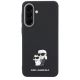 9. Karl Lagerfeld Saffiano Case with K&C Metal Logo for Samsung Galaxy A57 5G - Black
