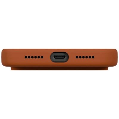 5. Uniq Lino Case for iPhone 17 Pro Max Magclick Charging - Orange