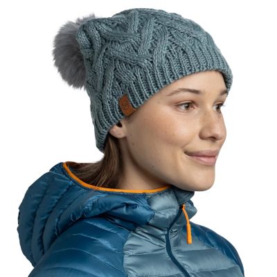 2. Buff Knitted Fleece Caryn Beanie 13674377010 Green One Size