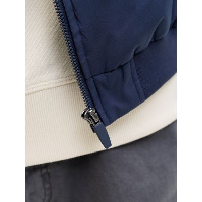 6. Jack&Jones Men's Bomber Jacket JJECHARGE STAND COLLAR BOMBER NOOS 12288895 NAVY BLAZER