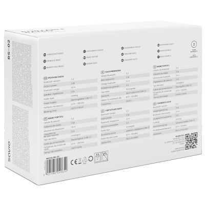 7. SAVIO PORTABLE RADIO WHITE RS-02