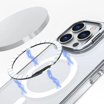 4. Tech-Protect MagStand MagSafe Case for iPhone 16 Pro - Clear