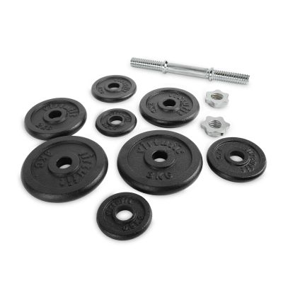 2. VIRTUFIT ADJUSTABLE PRO DUMBBELL SET - BARBELL SET - CAST IRON - 1 X 15 KG