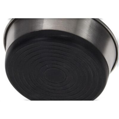 6. DOG AND CAT BOWL STAINLESS STEEL 17X6.5CM RUBBER BASE DOGS COLLECTION