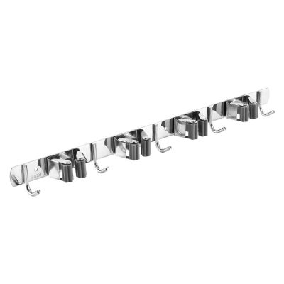 3. MACLEAN WALL ORGANIZER FOR GARDEN TOOLS AND MOPS, STEEL, WITH HOOKS, MAX LOAD 20KG, WIDTH 49CM MC-184