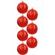 37. DECORATIVE PLASTIC BALL 6CM SET 35 PCS RED