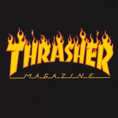 2. Thrasher Flame Logo T-Shirt Black - 110102/BK