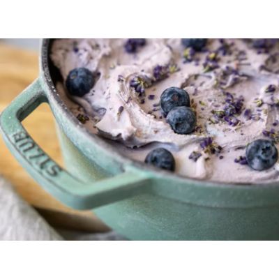 13. STAUB 40508-707-0 round cast iron pot - mint 6.7 ltr