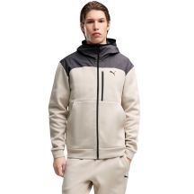 Men's Puma Tech Material Mix Full-Zip Hoodie Beige 694490 82