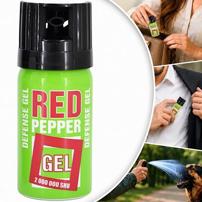 DEFENSE GREEN GEL PEPPER SPRAY 2ML SHU CONE 40ML 10040-C SHARG