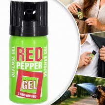 DEFENSE GREEN GEL PEPPER SPRAY 2ML SHU CONE 40ML 10040-C SHARG
