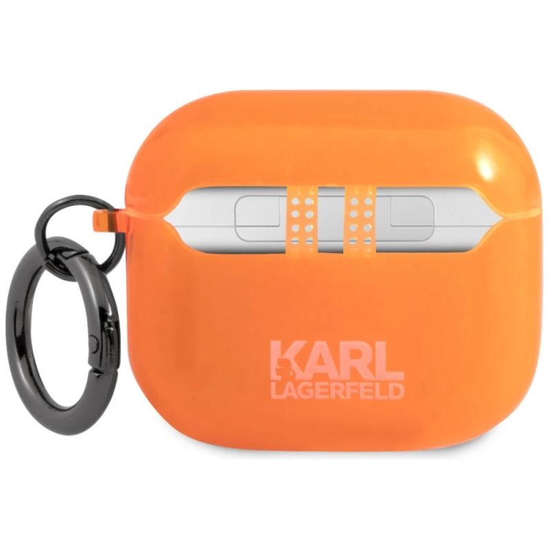 2. Karl Lagerfeld Choupette case for AirPods 3 - orange