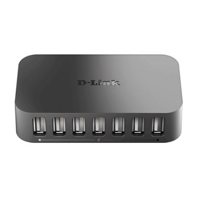 4. D-Link DUB-H7 USB 2.0 Type-C 480 Mbit/s Black