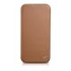 2. iCarer CE Premium Leather Folio Case iPhone 14 Pro Magnetic Flip Leather Folio Case MagSafe brown (WMI14220714-BN)