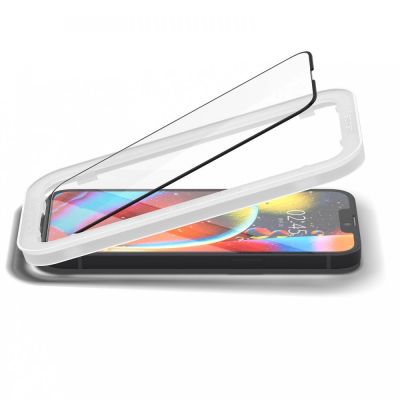 3. Spigen ALM Glass FC Tempered Glass for iPhone 13 / 13 Pro / 14 - Black