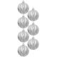 39. DECORATIVE PLASTIC BALL 6CM SET 35 PCS SILVER
