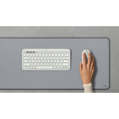 9. Logitech 920-012204 Keyboard Mouse Included Universal RF Wireless + Bluetooth QWERTZ German White