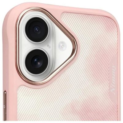 3. Nimmy Big Eyed Pet 2.0 Cat Case for iPhone 16 - Pink