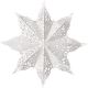 7. PAPER DECORATION SNOWFLAKE DIAMETER 64 CM WHITE DELUXE