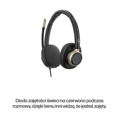 68. HP Poly Mission 825 Stereo USB Wired Headset