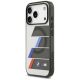 2. BMW M IML Metal Buttons Tricolor Lines MagSafe Case for iPhone 17 Pro - Gray