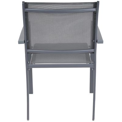 6. GARDEN CHAIR 57X57X88CM TEXTLINE SET OF 2