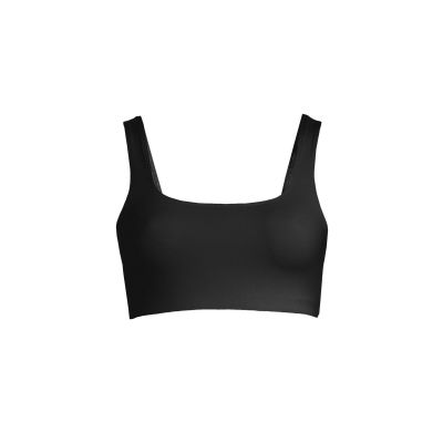 CASALL Square Neck Bikini Top Black