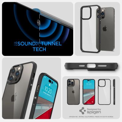 11. Spigen Ultra Hybrid iPhone 14 Pro Case - Matte Black