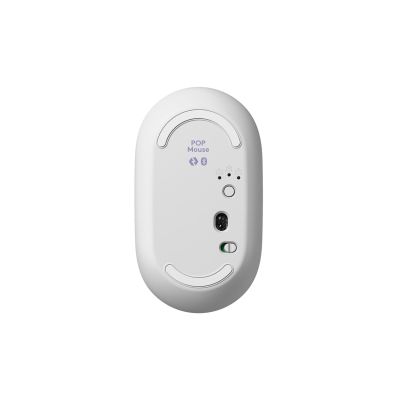 3. Logitech Pop Icon Combo Keyboard Mouse Included Universal Bluetooth QWERTY Turkish Lilac, White