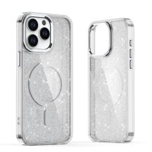 Glitter Case MagSafe Compatible for iPhone 17 Pro Max - Semi-Transparent