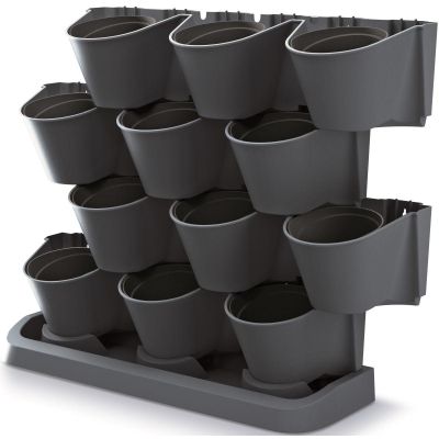 18. VERTICAL GARDEN FLOWER BED STANDING ANTHRACITE
