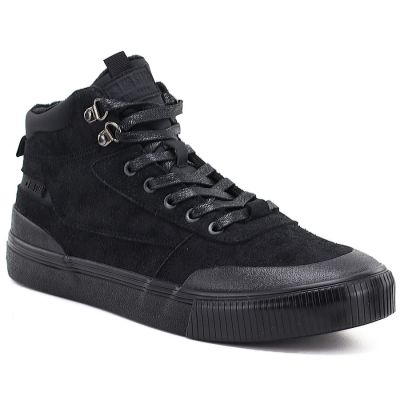 Men's high-top sneakers, insulated, black, Big Star UU174305
