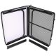 14. FOLDABLE CAMPING TABLE 90X60X36-68CM STEEL MESH WOOD