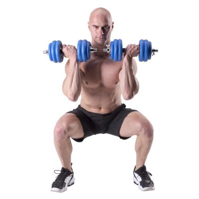 18. HMS SGG30 BAR 2-in-1 weight set (barbell and dumbbells) 30 kg