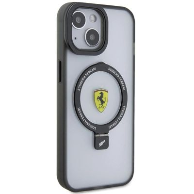 4. Ferrari Ring Stand 2023 Collection MagSafe Case for iPhone 15 Plus / 14 Plus - Transparent