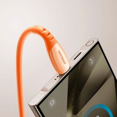 9. Joyroom S-A59 Vibrant Series 3A USB-A - USB-C Cable 1.2m - Orange