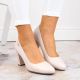 22. Sergio Leone W SK193B beige pearl heel pumps 