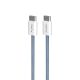Puro Fabrik 60W USB-C - USB-C Cable 1.5m - Blue