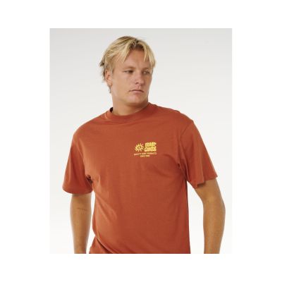 5. Men's RIP CURL Pacific Rinse Glass Off Tee Brown