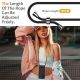 3. Samsung Galaxy A37 5G TPU Case with Card Holder and Crossbody Lanyard - Black