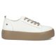 4. Women's leather sports shoes, white creepers, Filippo DP6116