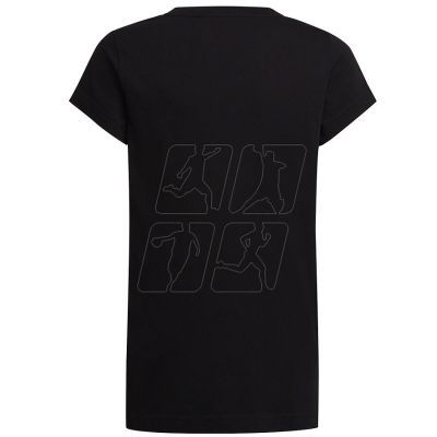 2. Adidas Dance Metallic Print Tee Jr HD4407