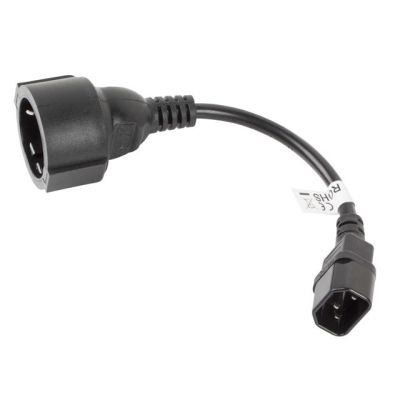 3. LANBERG POWER CABLE EXTENSION IEC 320 C14 -> SCHUKO(F), 20CM
