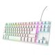 3. TKL Keyboard Trust GXT 833W Thado White