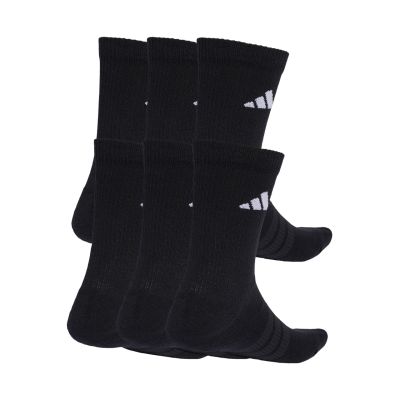 2. Adidas Cushioned Crew Socks 6 Pairs Black KE5499